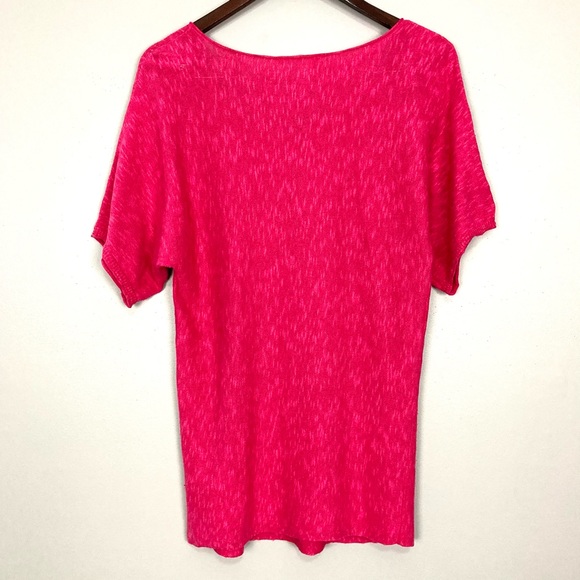 Eileen Fisher Linen Blend Tunic Top Women’s Size XS Scoop Neck Short Sleeve Knit - Picture 4 of 6